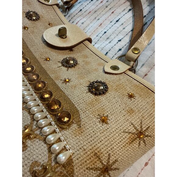 Enid Collins Of Texas Purse Bag Cable Car San Francisco 1960’s Vintage Boho - Picture 4 of 9